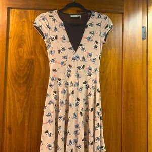UO Kimchi Blue Pink Floral Mesh Dress